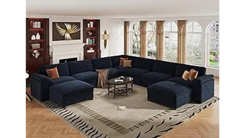 modular u shaped sofa