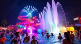 nighttime water park activities