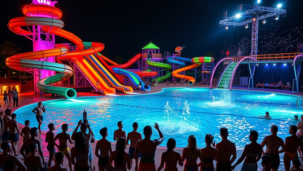 nighttime water park extravaganza