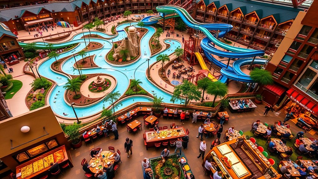 on site family dining options