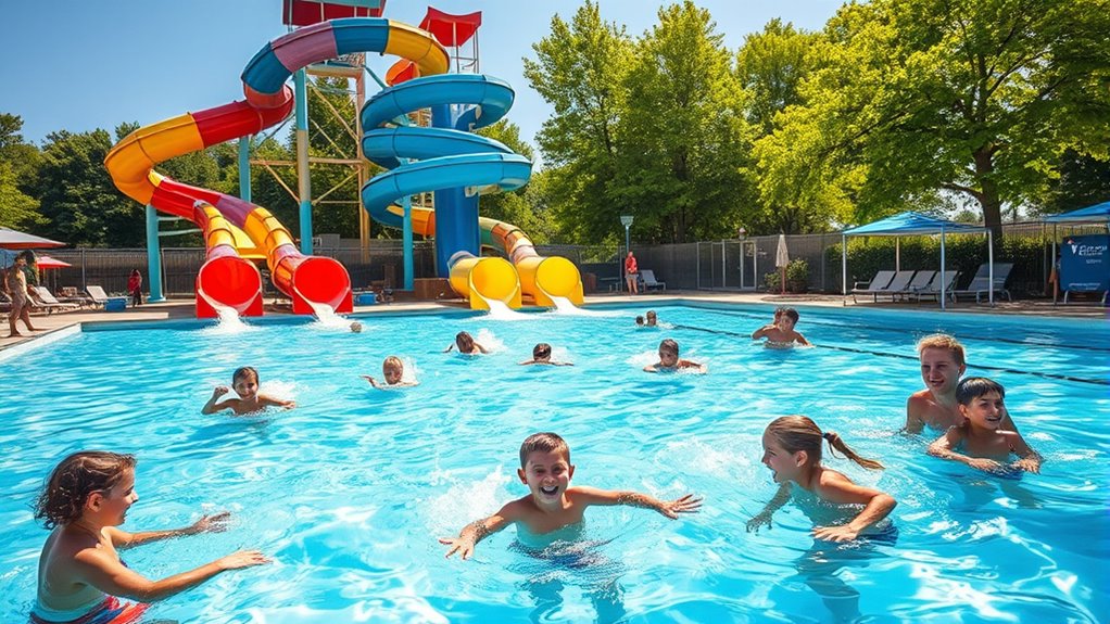 outdoor pools and water parks