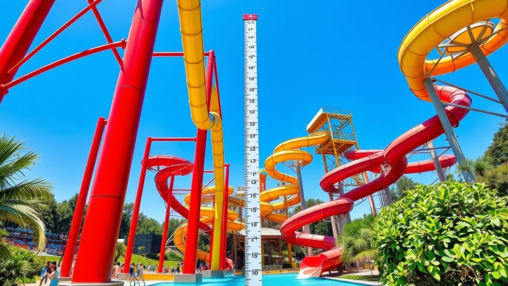 outdoor water ride height limits