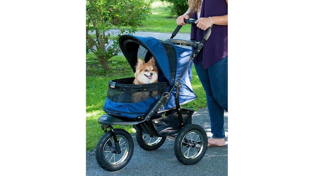 pet stroller with no zip