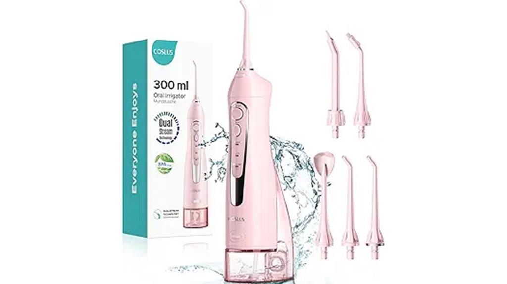 portable cordless dental flosser