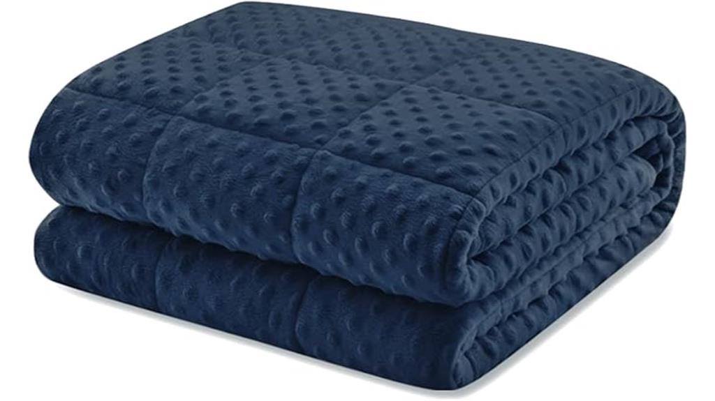 queen navy blue blanket