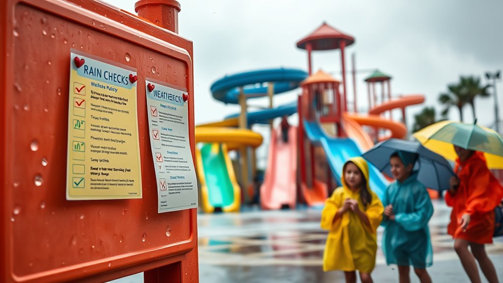 rain check policies vary seasonally