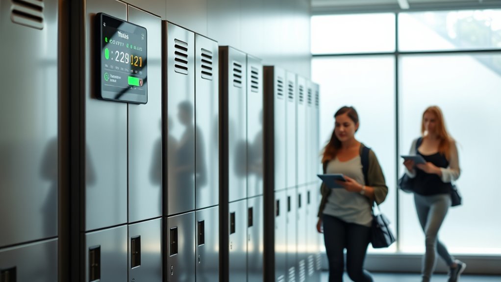 real time locker availability tracking