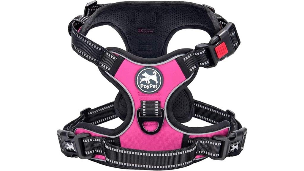 reflective adjustable dog harness
