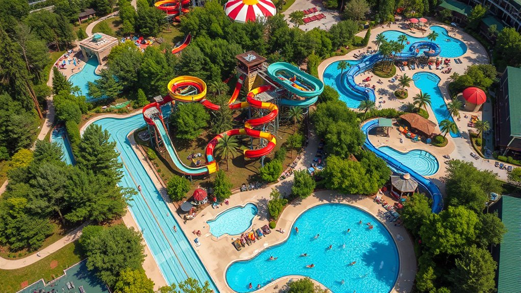 resort waterpark map highlights
