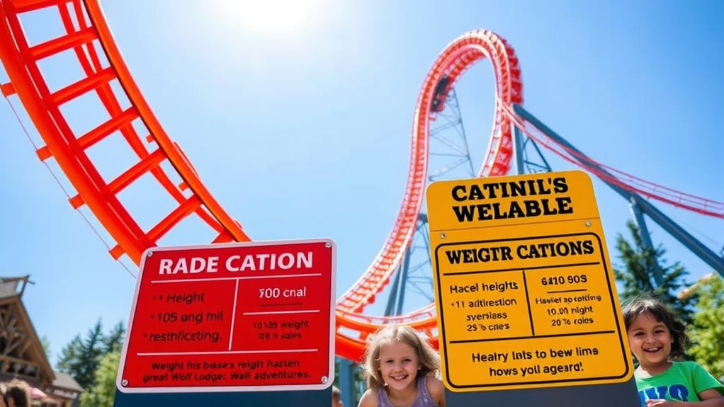 ride weight restrictions enforced