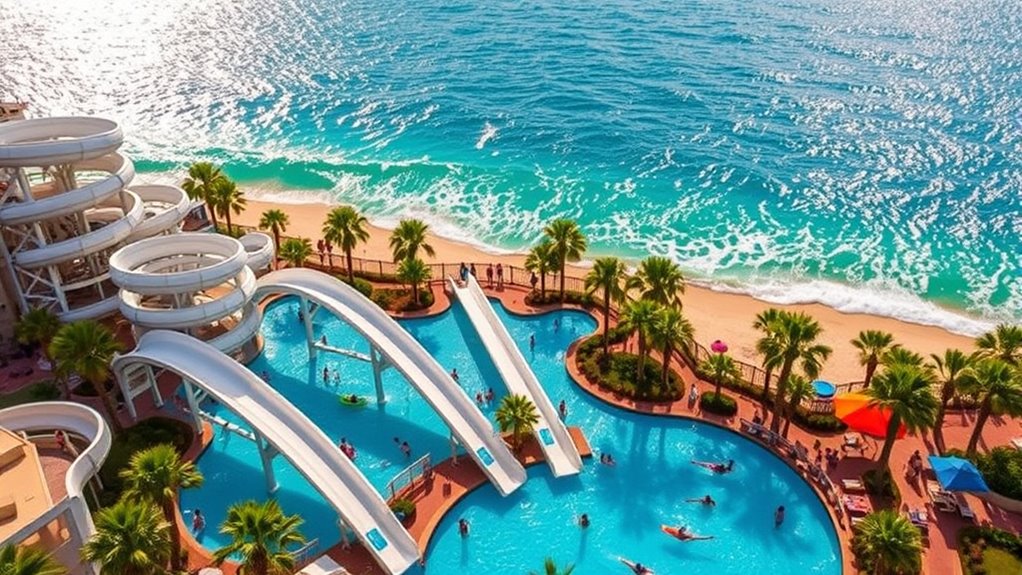 seaside family water adventure