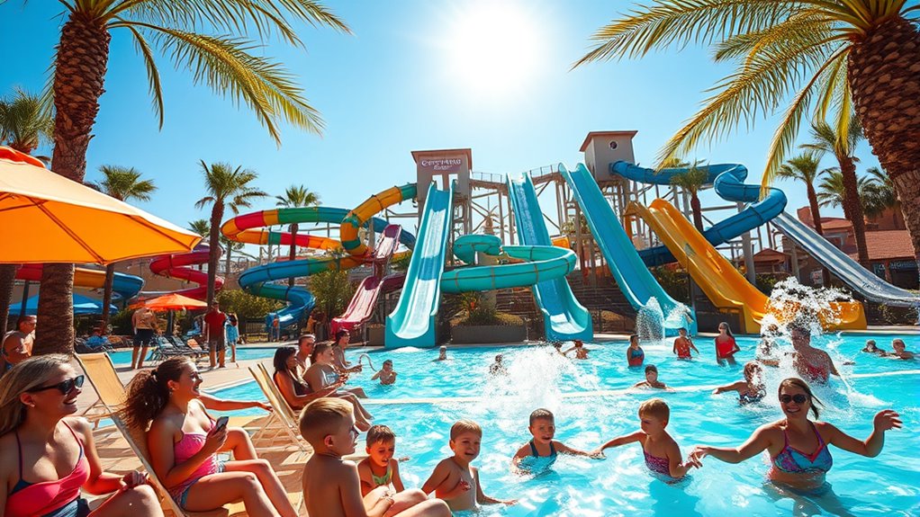 seasonal water park operating hours