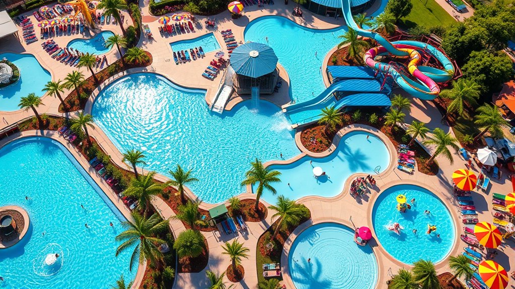 thrilling rides and water