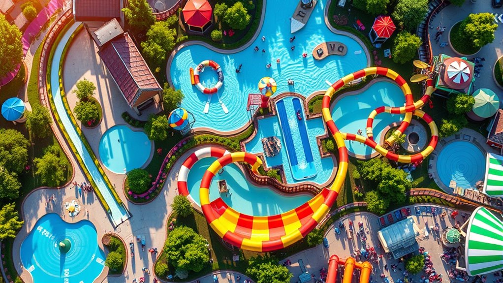 thrilling water slide races