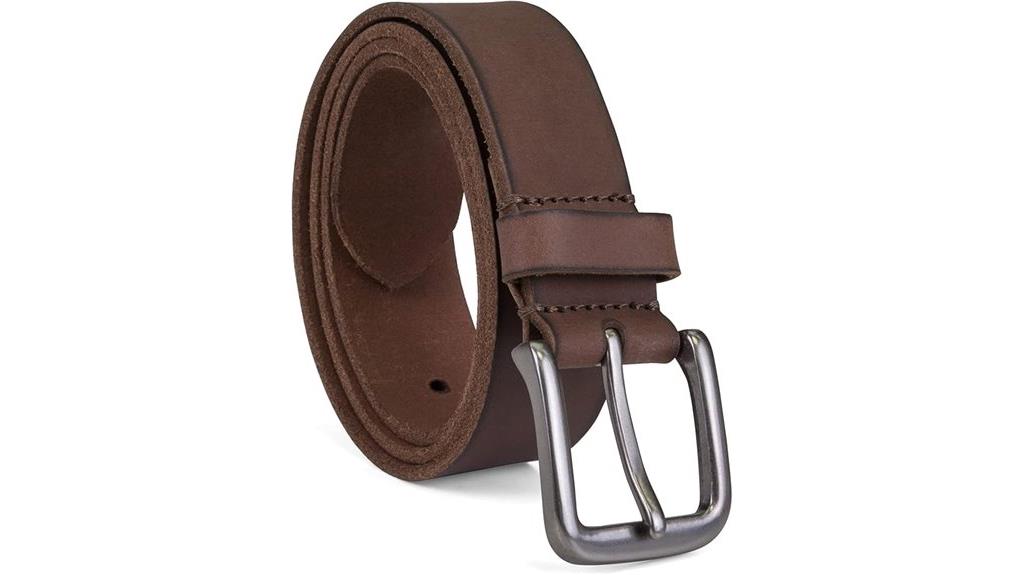 timberland men s leather belt