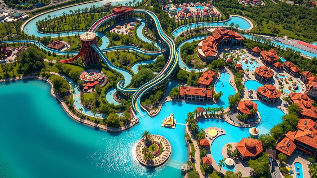 tropical themed park layout