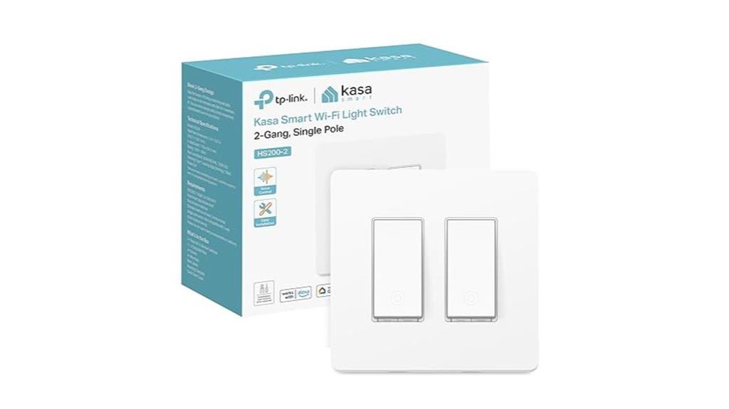 two gang wi fi smart switch