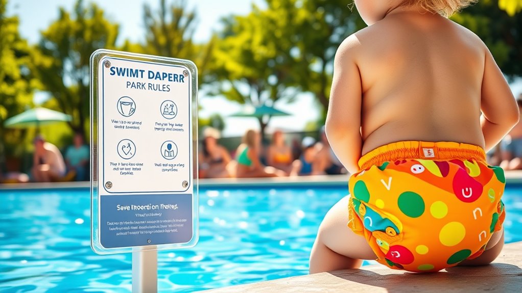 use proper swim diapers