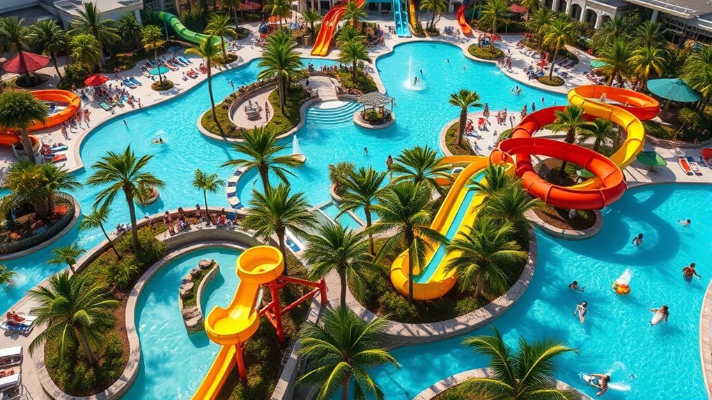 visit water parks early