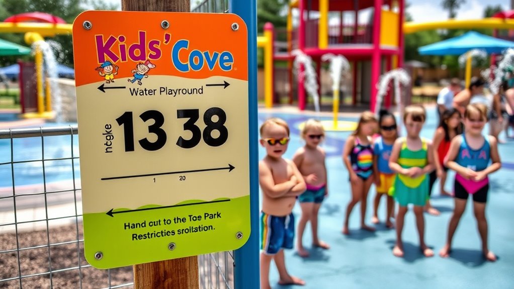 water attractions height and safety