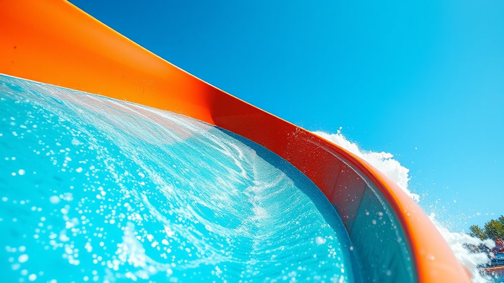 water flow and surface texture