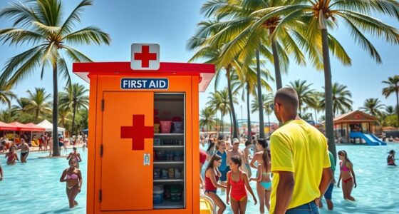 water park first aid locations