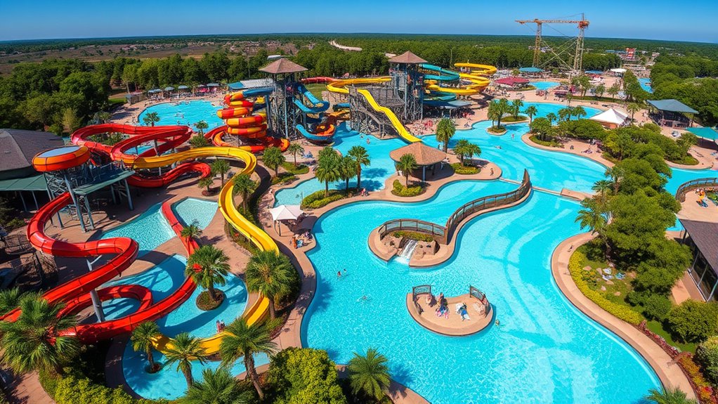 water park map attractions