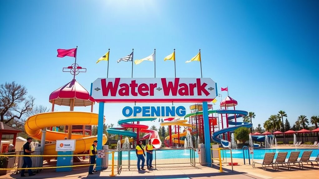water park opening preparations