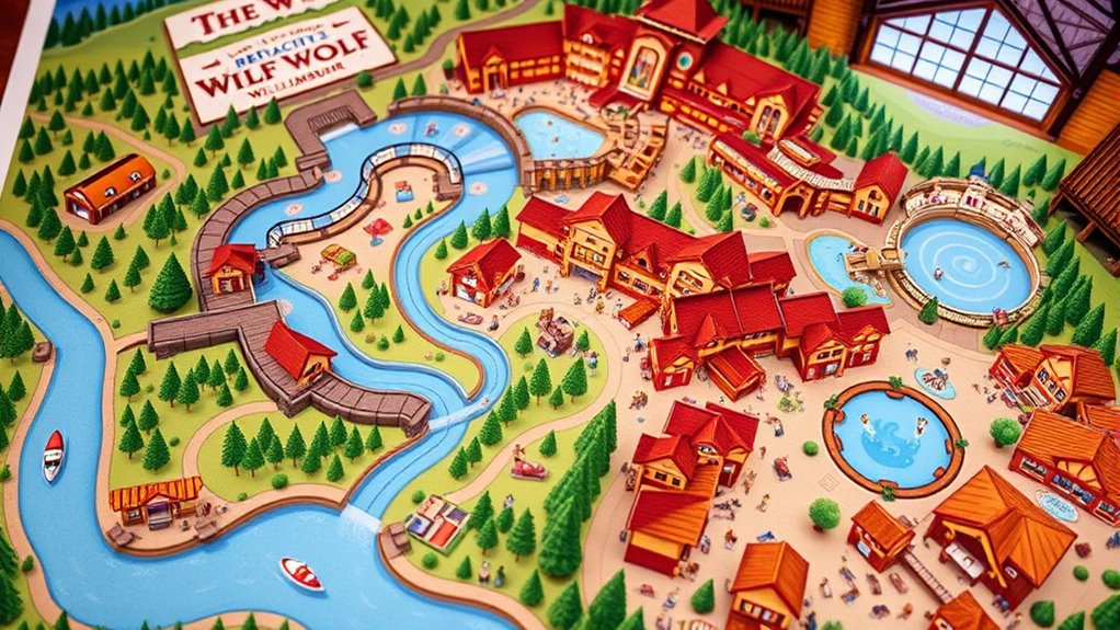 water park resort map