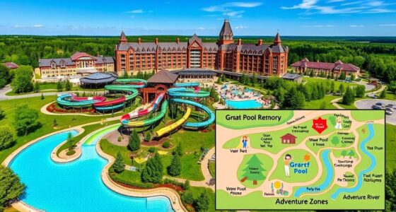 water park resort map
