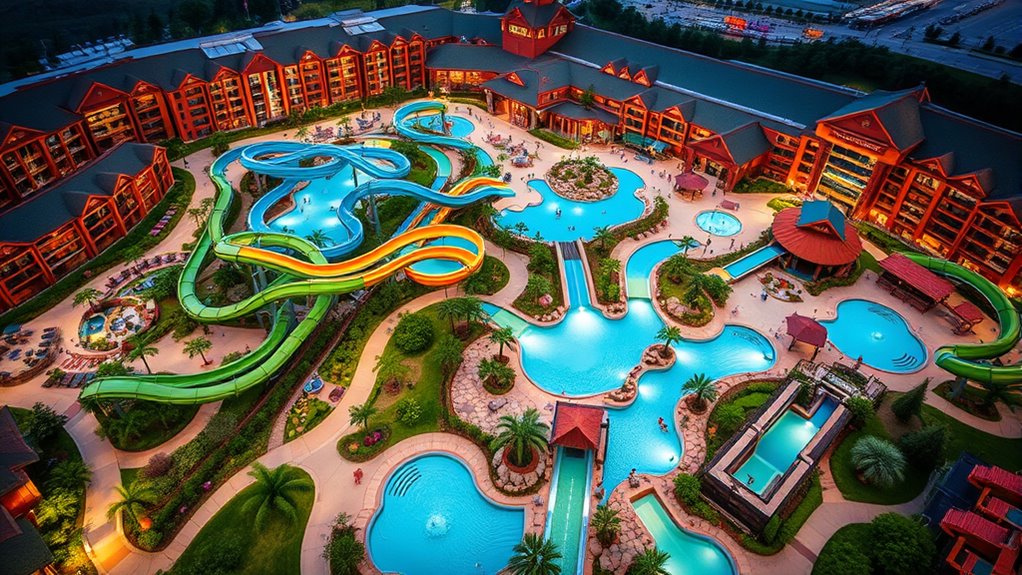 water park resort map