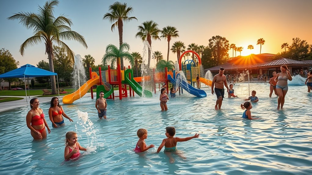 water play and outdoor relaxation