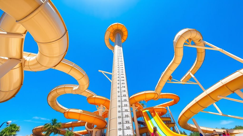 water slide height requirements