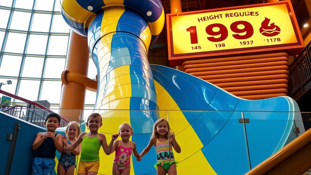 water slide height restrictions