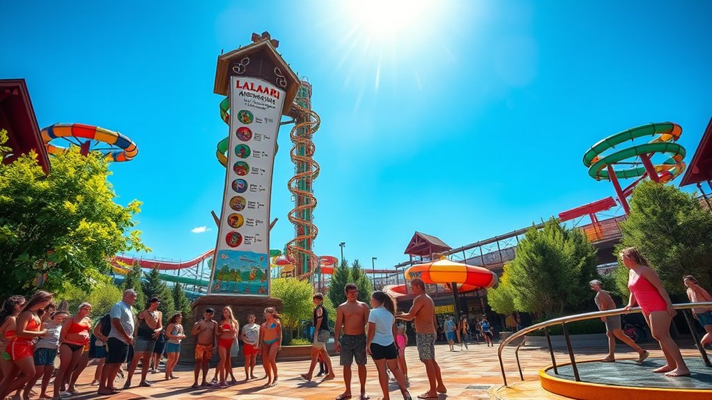 waterpark height and rider guidelines
