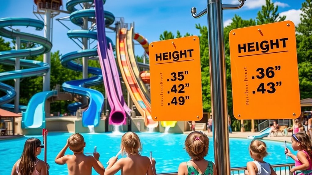 waterpark height safety standards