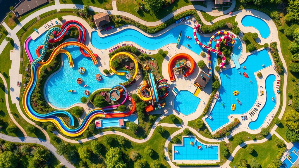 well marked themed zones