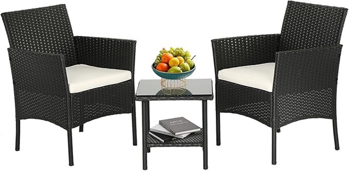 wicker patio furniture set
