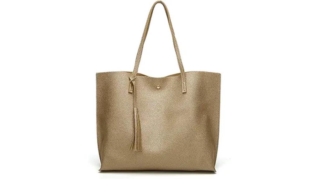 women s faux leather tote