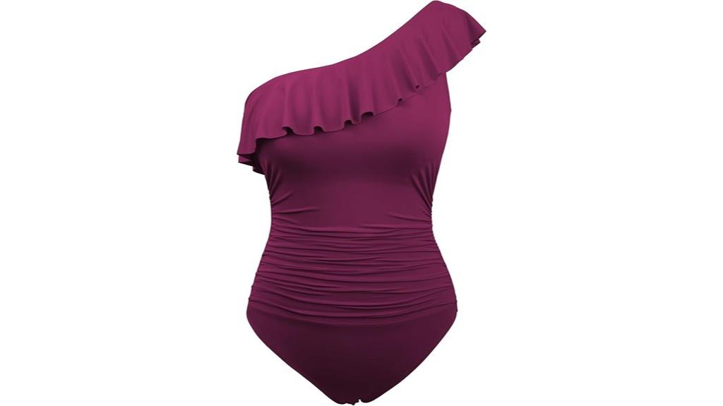 women s ruched tummy swimsuit