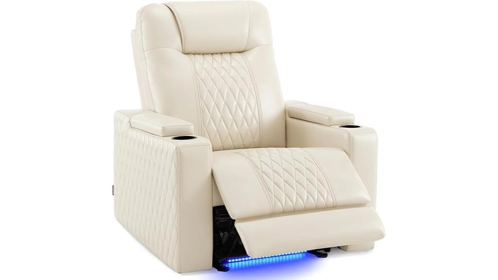 zero gravity recliner with led