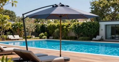 adjustable shade for lounging