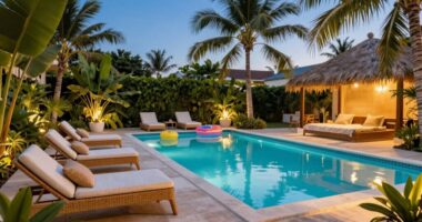 backyard pool resort style