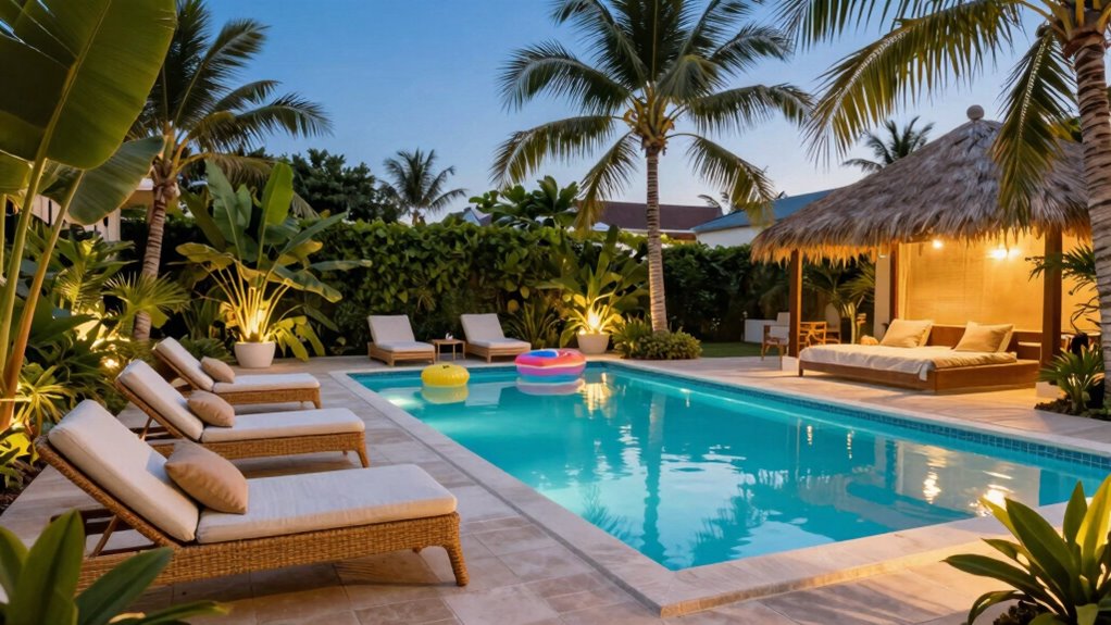 backyard pool resort style