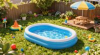 child friendly backyard pool design