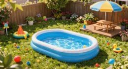 child friendly backyard pool design