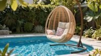 comfortable poolside relaxation
