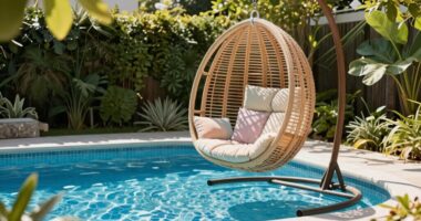 comfortable poolside relaxation