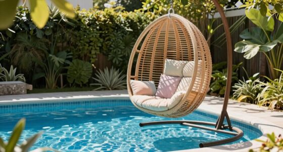 comfortable poolside relaxation