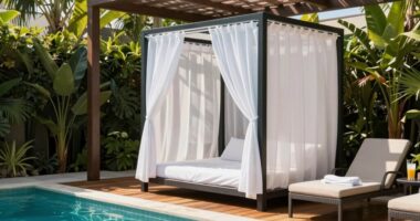 convenient outdoor pool privacy